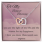 Embracing Hearts Necklace