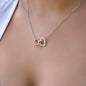 Embracing Hearts Necklace