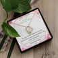 Because Of You Necklace For Mother's Day