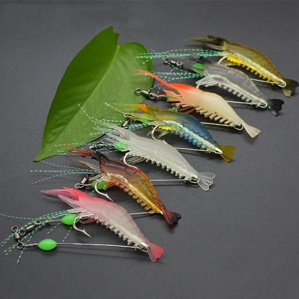 Lifelike Luminous Shrimp Lures (7 Pack)